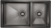 Кухонная мойка Paulmark OSSER PM527844-GM вороненая сталь