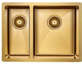 Кухонная мойка Paulmark ANNEX PM545944-BGR брашированное золото, правая