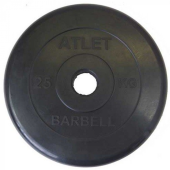 Диск обрезиненный MB Barbell MB-AtletB51-25